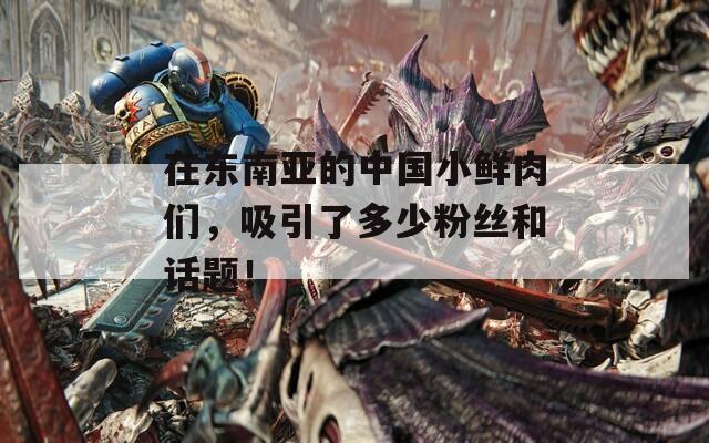 在东南亚的中国小鲜肉们，吸引了多少粉丝和话题！